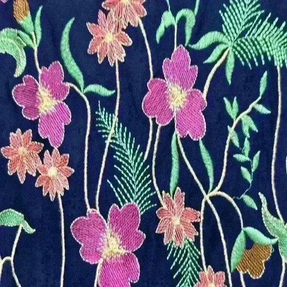 NWT Anthropologie Cartegenia Embroidered Stretchy tank Item# 9F - Picture 3 of 6